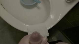 Big white dick jerking off