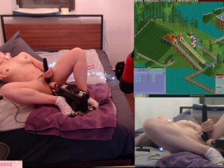 Gamerslut Supercut first Stream in new Apt W/ Fuck Machine, Panty Stuffing, and Cums Free Version