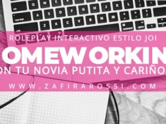 ROLEPLAY & JOI HOME OFFICE CON TU NOVIA PUTITA Y CARIÑOSA [HOMEWORKING] ASMR AUDIO SEXY SOUNDS