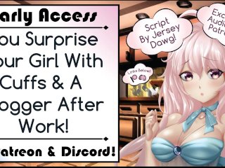 You Surprise Your Girl With Cuffs & A Flogger After Work![Written by_Jersey Dawg]