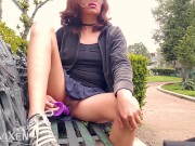 Preview 6 of Mansturbation in Public Park Bench