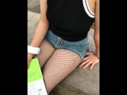 Preview 4 of MONEY for SEX to Mexican Teen on the Streets, Nice BIG TITS in Public Place(Samantha 18Yo) VOL1