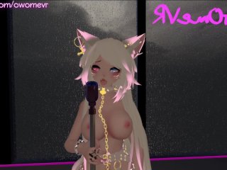 Lewd ASMR - Ear Licking and Moaning While I Masturbate_[3D Audio, Hentai, VRchat Erp,Cosplay]