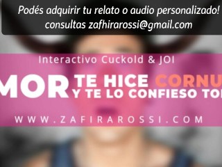 HISTORIA INTERACTIVA "AMOR, TE HICE CORNUDO Y TE LO CUENTO TODO" RELATO CUCKOLD | ASMR VOICE LATINA