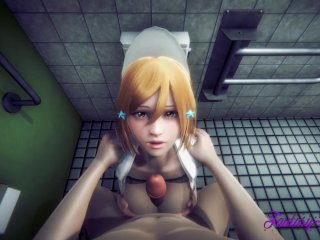 Bleach Hentai - Orihime in the Toilet Hard_Sex