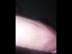 Stroking this fat cock