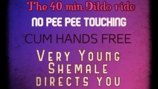 The 40 Min Dildo Ride Directed By A Young Shemale