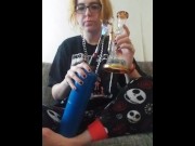 Preview 1 of Just A Sexy Hippie Smoking Dabs