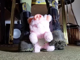 Toy Crushing with Doc Martens Platform Boots