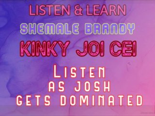 Серия «Слушай и учись» Kinky JOI CEI с голосом Джоша от Shemale Brandy