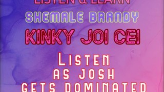 听和学习系列 Kinky JOI CEI 与人妖白兰地的 Josh 声音