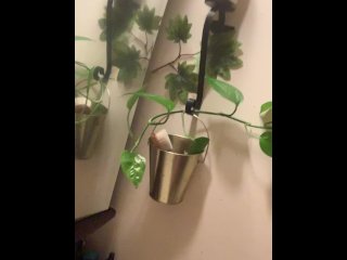 Dildo Fun at a friend's bathroom