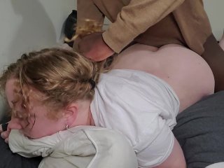 hard rough sex, naughty stepdaughter, tight pussy, doggystyle pull hair