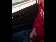 Preview 1 of Jerking each other off on the highway for truckers