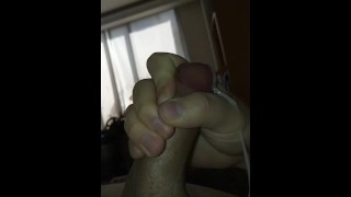 Nice cock cums massive load in slow mo