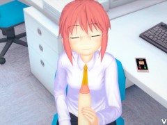 Kobayash DragonMaidi Handjob during Work hours