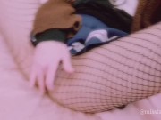 Preview 3 of Schoolgirl masturbates Japan girl Pink pussy uncensored