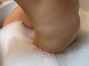 Preview 5 of Bubble Bath, playing with Feet and Breasts