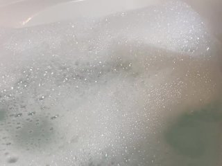 Bubble Bath, playing with Feet and Breasts