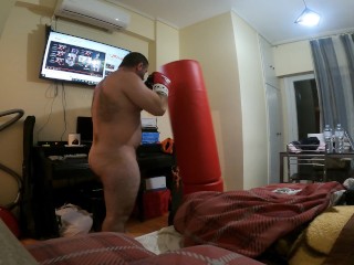 Dimitris NastymindNaked Basic Boxing: Jab - Cross (余分な脂肪を失う時間)