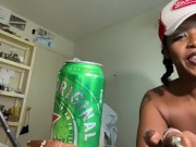 Preview 3 of MissKittyKash on her CB cam rapid dirty anal beer and playing w fans join me on Chaturbate dot com