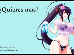 Audio JOI hentai con Akeno de DxD. Ella se rie de tu pene.