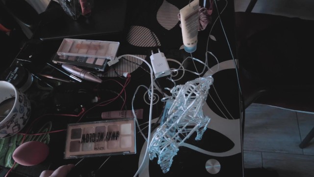 Step-Daughter Masturbates with VR Glasses While I Watch Her