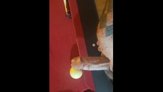 Playing pool with my dick. Shot #3