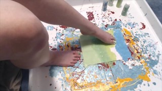足の絵画のコンパイル