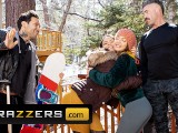 Brazzers - Busty Babe Abigail Mac Fucked Hard By Small Hands In The Snow