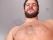 Preview 2 of Straight handsome hairy guy stories - cock balls and hole - bare chest
