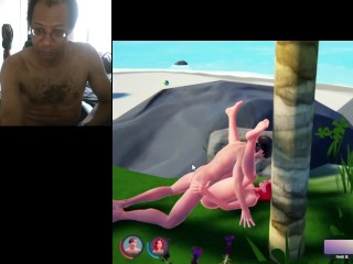 BLACK ASPIE PLAYING SEXSIM 2 GAME