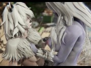 Preview 6 of Furry Sex Fox and Wolf FUTA Hentai 3D Big Tits