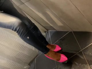 Desperate Pee in My Jeans Next He Pee on Me and on_End Give Him BlowJob with_Cum on Me