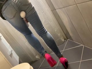 Desperate Pee in My Jeans Next He Pee on Me and on End Give HimBlowJob with Cum_on Me