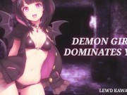 Preview 1 of Demon Girl Dominates You (Sound Porn) (English ASMR)