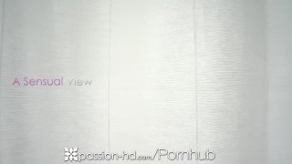 Morning masturbation at sunrise in mountains with sexy fit girl - PassionBunny