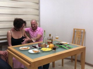 Two Friends Fucked a Married Whore in all Holes! (Amateur video. Part 1) screenshot number 0