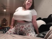 Preview 2 of Clothed BBW Cumming