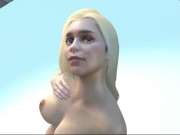Preview 4 of Cum on Emilia Clarke Face