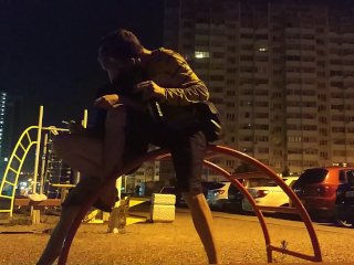 Licked pussy outdoors in public