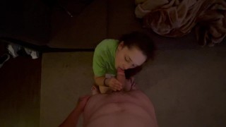 A Mouthful Of Cum Slow-Mo Cumshot Is Swallowed By Her