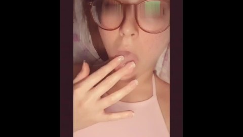 Hot Teen Secret Snap Fingering In School Dormitory Pink Pussy Lips and Perfect Tits