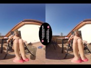 Preview 1 of Solo girl, Sarah Kay is masturbating and moaning, in VR