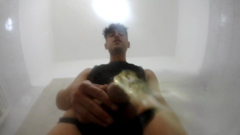 Piss on the camera lens - POV piss