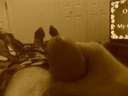 Preview 5 of 12 days of Christmas Cumshot (might be the last time I use the Antique filter)