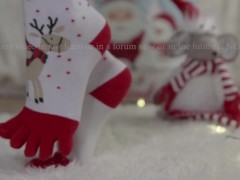Xmas Toe Socks | Triss2020 on Chaturbate | trisstv on OF