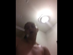 Bathroom fun  - Screenshot 16 of 16 - Fingering Myself
