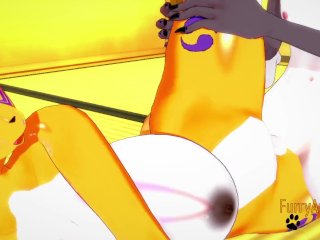 Digimon Hentai - Taomon & Grey Fox Hard_Sex 2/2