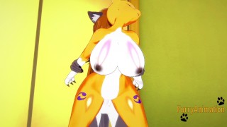 Digimon Hentai - Taomon e Volpe Grigia Sesso Duro 2/2
